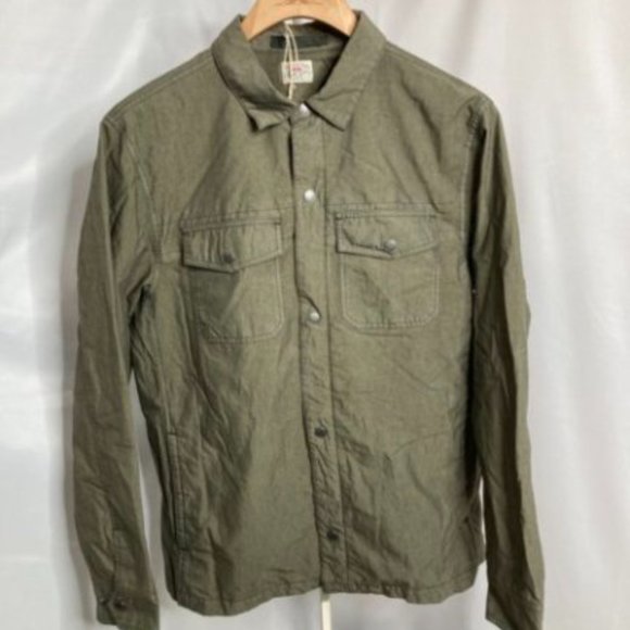 Faherty Cooper Shirt Jacket in Dark Olive - Picture 1 of 7